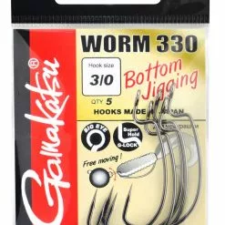 Gamakatsu Worm 330 Bottom Jigging Hooks Size 5/0 -Feederhengels Winkel 1a9d11432596e9bd