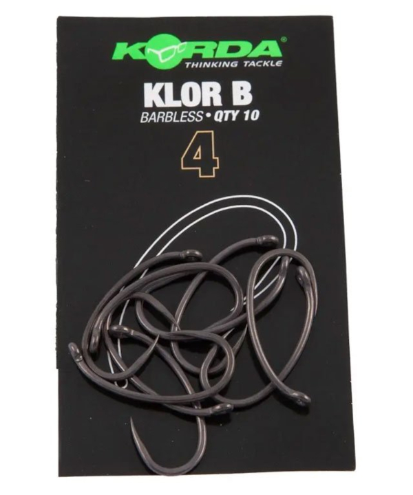 Korda Klor Barbless Haken Size 8 3 Korda Klor Barbless Haken Size 8