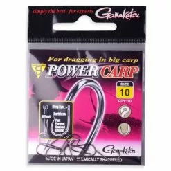 Gamakatsu Powercarp Eyed Hooks Barbless NS Black (10pcs) Size 10