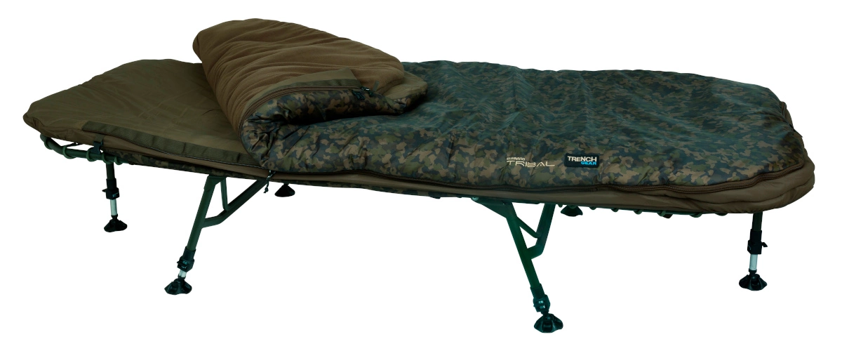 Shimano Trench Camou Bedchair Stretcher System Wide (Stretcher + Slaapzak) 11 Shimano Trench Camou Bedchair Stretcher System Wide (Stretcher + Slaapzak) - Afbeelding 9